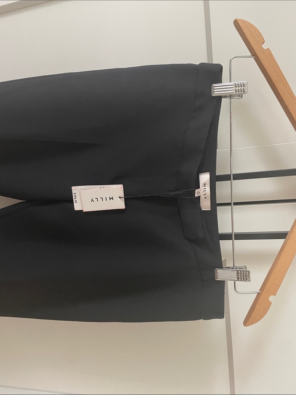 Milly Black Ankle Cropped Slim Pants - Picture 3 of 5